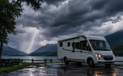 Noodweer met de camper: zo bescherm je je camper tegen storm, hagel en bliksem
