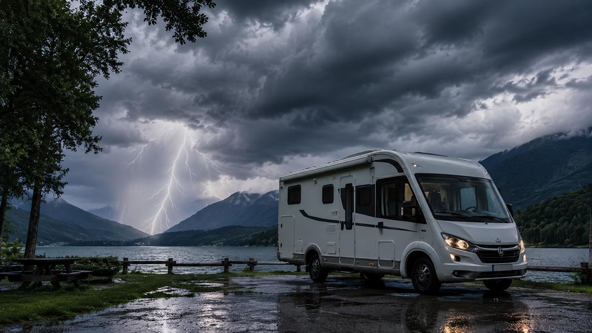 noodweer met de camper noodweer met de camper